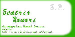 beatrix monori business card